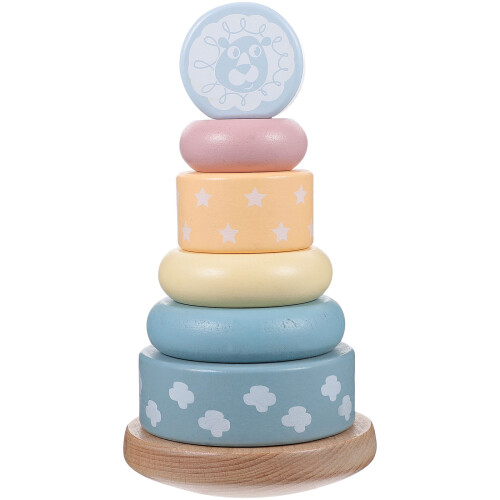 Conjunto De Brinquedo De Empilhamento Com Anéis Sobrepostos 1