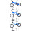 3Sets Blauwe Mini Mtb Fingerfiets Speelgoed Kinderen Desktop Model 9