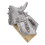 Silver Latex Ox Horn Hatt Rollspel Fest Accessoar 10
