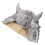 Silver Latex Ox Horn Hatt Rollspel Fest Accessoar 9