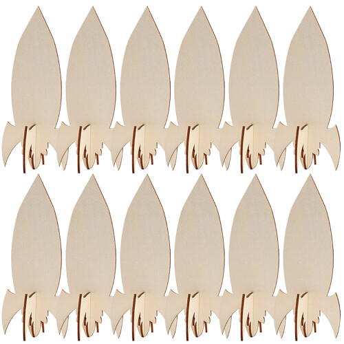 3 Conjuntos De Mini Foguetes De Para Pintar E Decorar