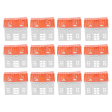 12St Vit ABS Villa Modell Sats Miniatyr Realistisk
