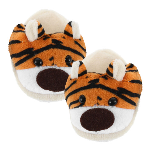 2 Pares De Chinelos De Pelúcia Para Bonecas 18 Polegadas, Tema Animal 1