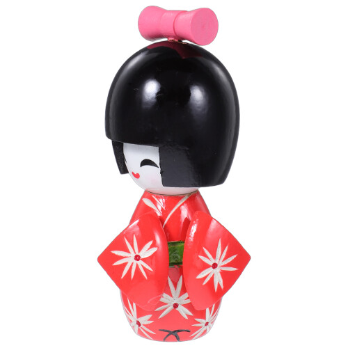 4 Japoneses com Quimono, Madeira para Decoração