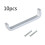 10Pcs Handtag I Aluminiumlegering Till Köksskåp (Silver) 3