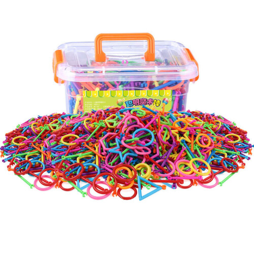 Conjunto De Blocos Plásticos Encaixáveis Para Crianças -Escolares 2