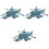 3Pcs 3D DIY -Cabeça Avião Artesanais Crianças 3