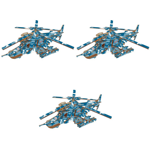 3Pcs 3D DIY -Cabeça Avião Artesanais Crianças 2
