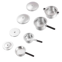 3Satser Mini Metallkök Leksaker Silver Kreativt Lekset För Barn