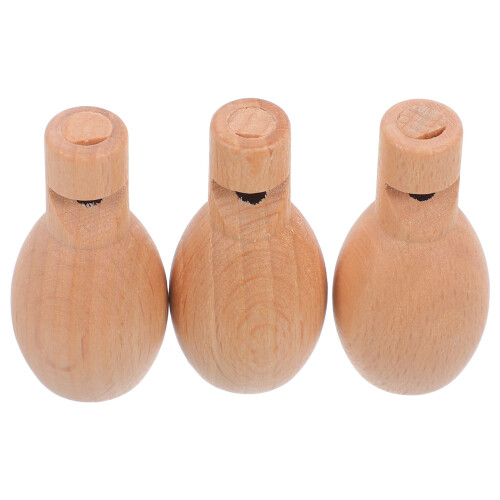6 Unidades Mini Flauta Madeira Para Crianças