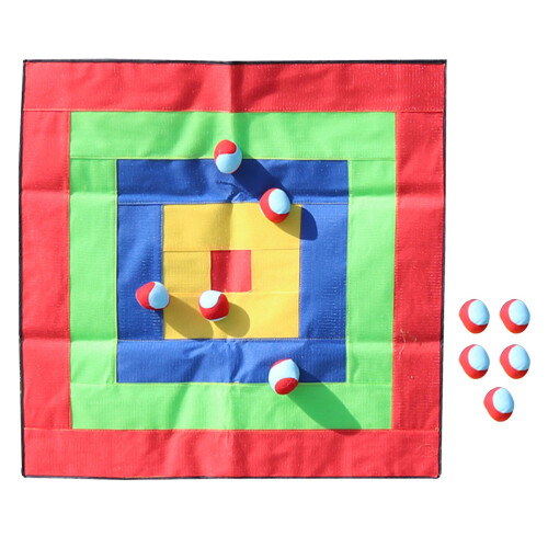 Conjunto Quadrado De Pano Alvo De Dardos 85Cm Com 10 Bolas