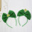 2St Saint Patricks Hårband I Grönt Tyg Clover Festlig 4