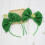 2St Saint Patricks Hårband I Grönt Tyg Clover Festlig 2