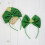 2St Saint Patricks Hårband I Grönt Tyg Clover Festlig 3