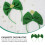 2St Saint Patricks Hårband I Grönt Tyg Clover Festlig 10