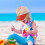 1St Beige Barn Baseballkeps I , , Justerbar Solskydd 8