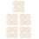 20St Beige Träfönster Dockhus Kinesisk Stil Fin Design 7