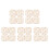 20St Beige Träfönster Dockhus Kinesisk Stil Fin Design 5