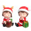 4Pcs Resin Cake Christmas Doll Decorations Assorted Decor 1