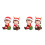 4Pcs Resin Cake Christmas Doll Decorations Assorted Decor 9