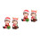 4Pcs Resin Cake Christmas Doll Decorations Assorted Decor 6