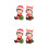 4Pcs Resin Cake Christmas Doll Decorations Assorted Decor 4