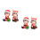 4Pcs Resin Cake Christmas Doll Decorations Assorted Decor 8