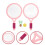 Set Badminton Portatile Per , Racchette Per Spiaggia E 10