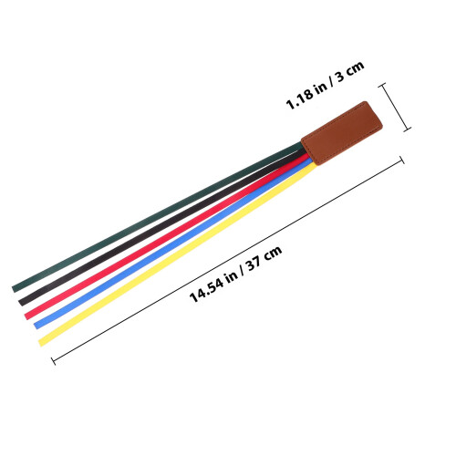 3Pcs Färgglada Silkessbandsbokmärken I Läder 1
