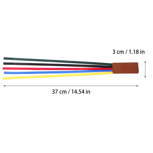 3Pcs Färgglada Silkessbandsbokmärken I Läder 2