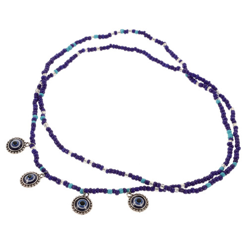 Blå Evil Eye Waistbeads Kroppsaccessoar För Kvinnor