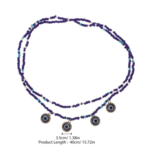 Blå Evil Eye Waistbeads Kroppsaccessoar För Kvinnor 1