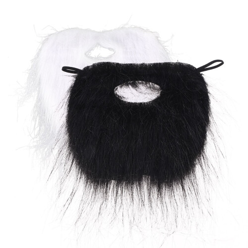 2 Wit Zwart Halloween Baard Cosplay Accessoire