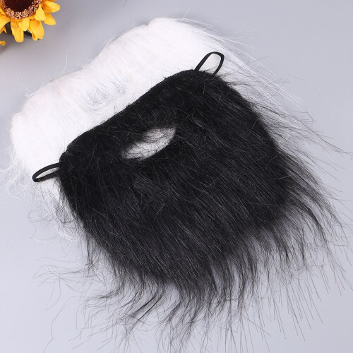 2 Wit Zwart Halloween Baard Cosplay Accessoire 2