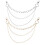 2 Retro Gebloemde Metalen Ketting 3