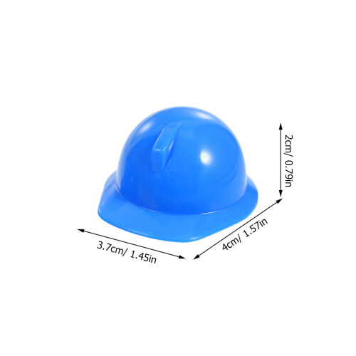 30 Stuks Mini Bouw Pop Mutsen - Plastic Beschermhelmen Voor 2