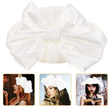 5Stk Party Bowler Hut Weiß Damen Fascinator Hochzeit Festlich