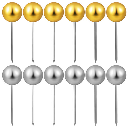 200 Pcs 6 Mm Kulformade Positionsnålar För Whiteboard Tyg