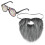1 Set Kunstbaard Cosplay Valse Baard Met Bril 1