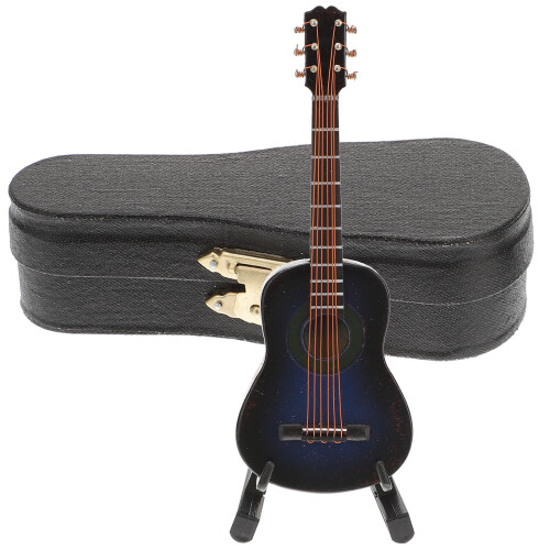 Mini Gitara Drewniana – Dekoracyjna Miniaturowa Ozdoba