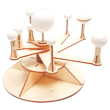 4 Sets Onafgewerkt Driedimensionaal Zonnestelselmodel Diy