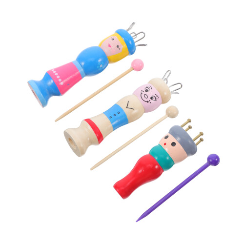 3St Pop Breitool Set Voor Kinderen - Garen Kit