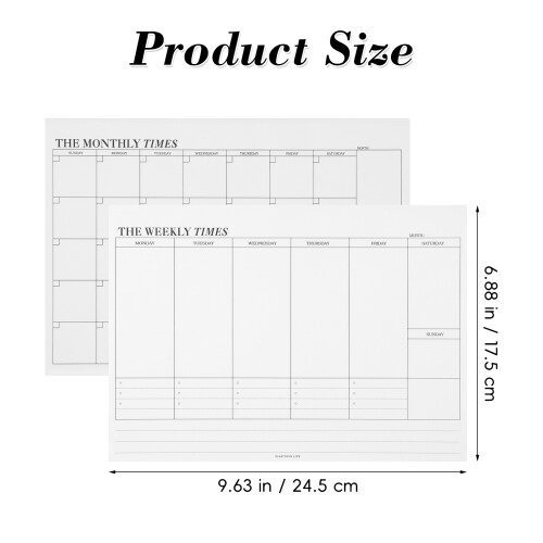 2 Weekelijkse Notitieblok Planner Maandelijkse Checklist 1