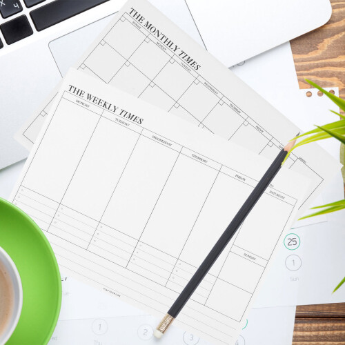 2 Weekelijkse Notitieblok Planner Maandelijkse Checklist 2