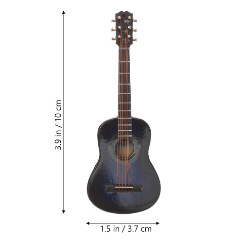 Mini Gitara Drewniana – Dekoracyjna Miniaturowa Ozdoba 1