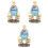 3 Stuks Zandtafel Accessoire Met Eimer En Versiering 4