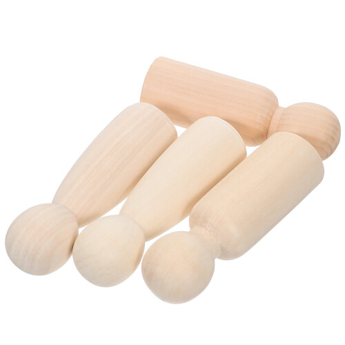 12 Stuks Onafgewerkte Peg Diy Craft Decor 2