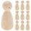 50 Stuks Onafgewerkte Peg Diy Schilderpoppen 3