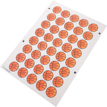 1 Blad Basketbal Tijdelijke Make-up Stickers Sport