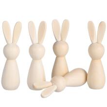 5 Pièces Décorations Lapin En Non Peint Pour Intérieur